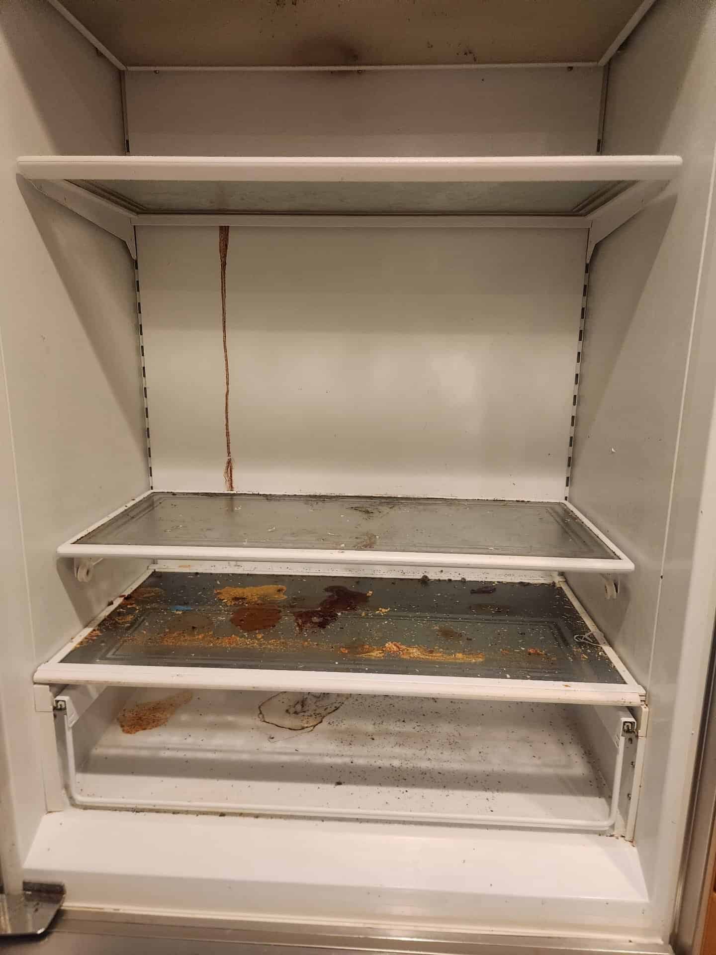 Refrigerator before move-out cleaning in Chesterland