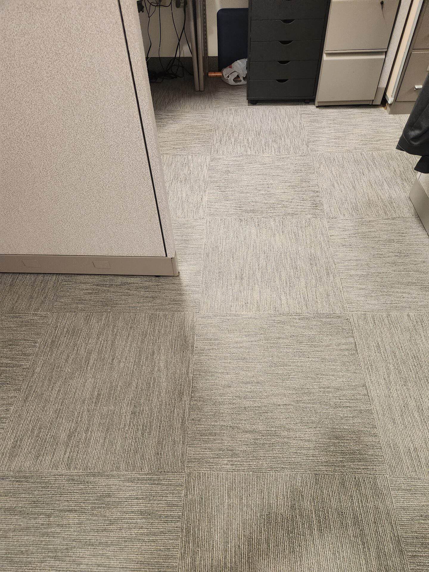Clean office carpet maintained through regular carpet cleaning for insurance offices