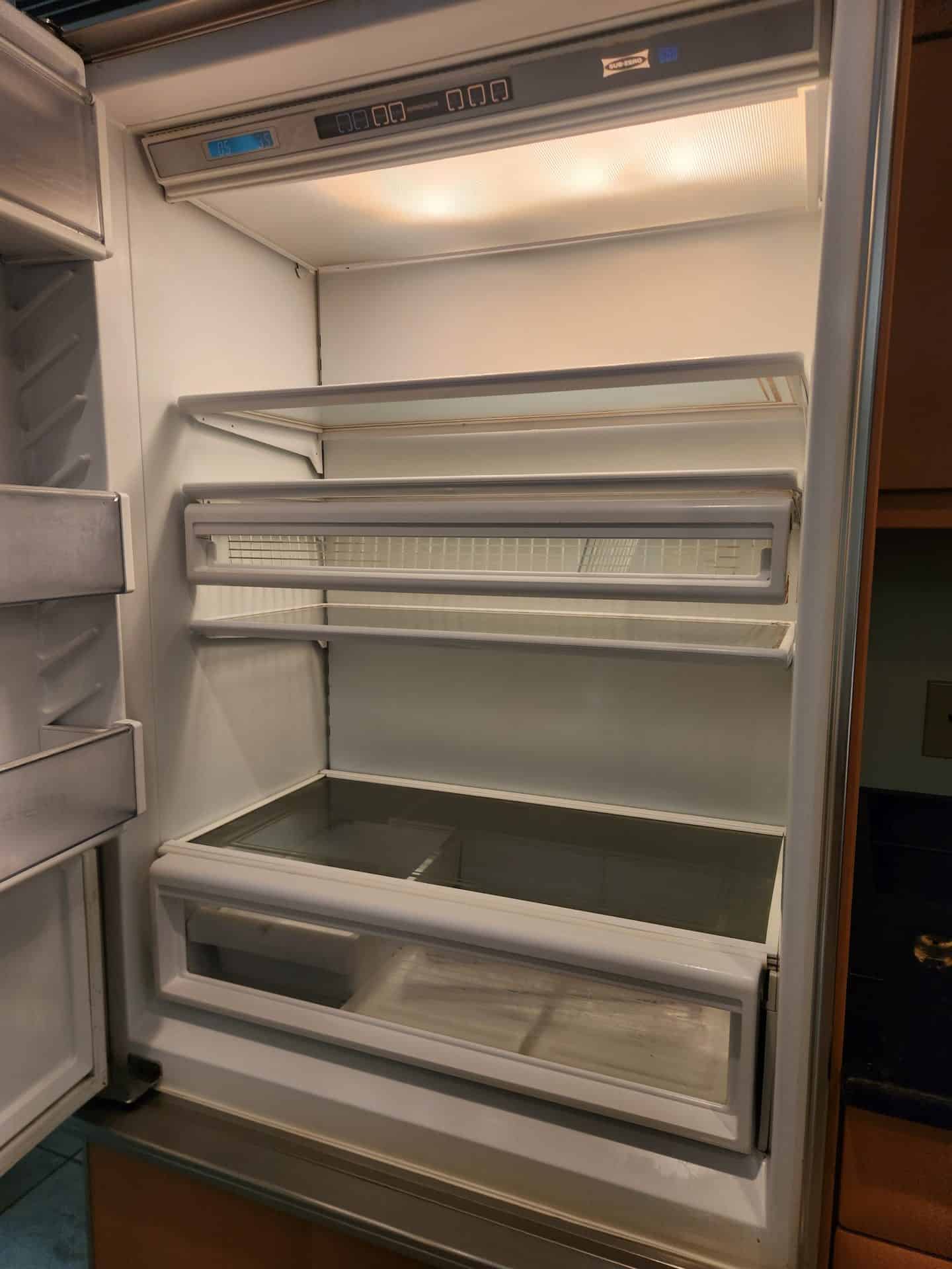 Refrigerator after deep cleaning in Chesterland home