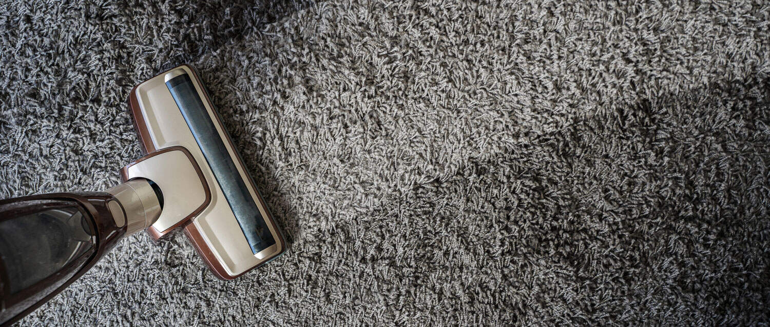 carpet cleaning in progress