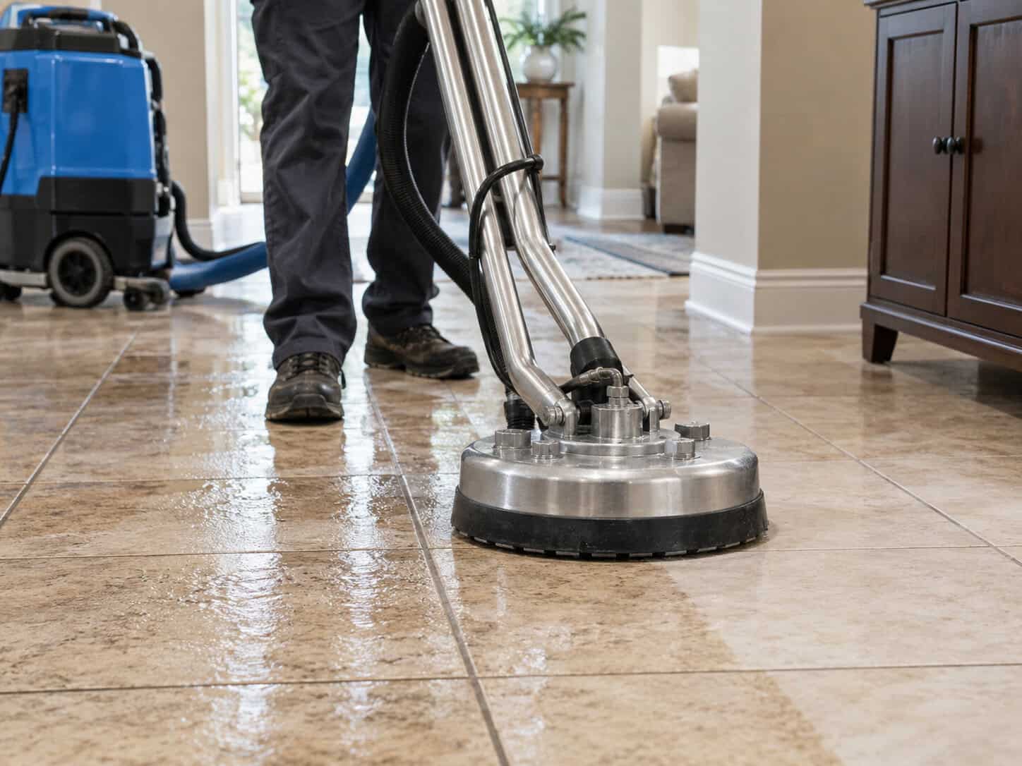 Professional tile and grout cleaning